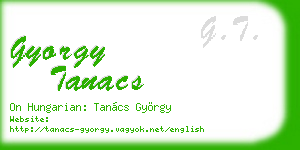 gyorgy tanacs business card