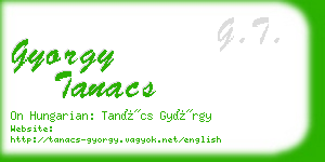 gyorgy tanacs business card